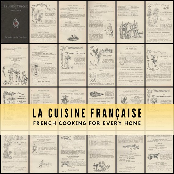 フランス料理本 1893 年のフランス料理本: ラ キュイジーヌ フランセーズ