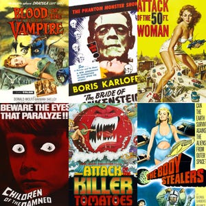 5800+ Vintage B-movie & Cult Classic Posters / Digital Downloads - Etsy