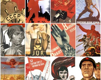 4000枚以上のソビエトおよび共産主義ポスター - ヴィンテージ政治