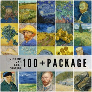 Van Gogh-affischset: 100+ högupplösta konsttryck (digital nedladdning)