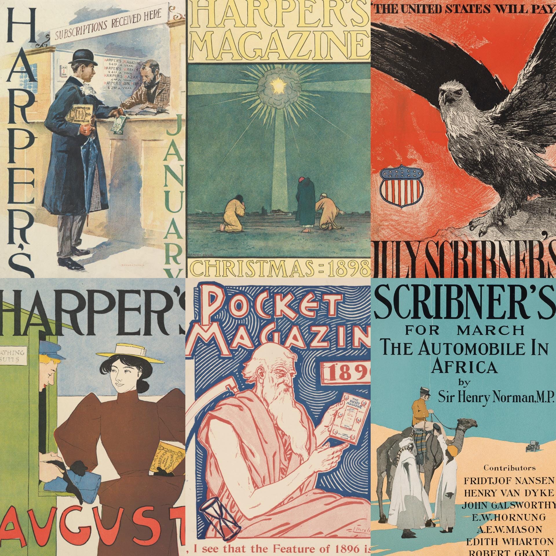 1920年代の雑誌表紙：アールデコ調デジタルコレクション（100点以上の