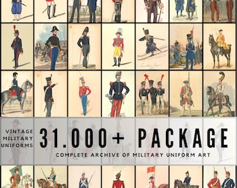 31.000+ Vintage Military Uniforms – Historic Illustration Archive for Art, History, Research, Teaching, Décor, and Creative Projects