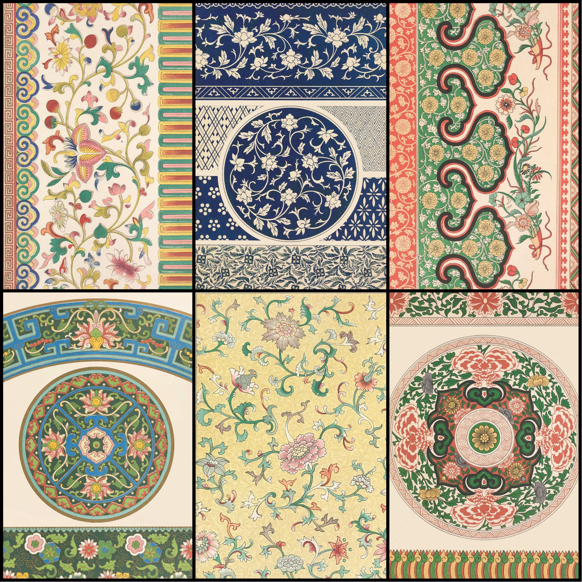 41 Chinese Ornament Prints From Owen Jones' 1867 Archive—historic