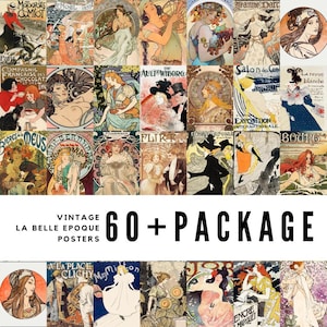 60+ Vintage La Belle Epoque Posters / High-Quality Digital Downloads