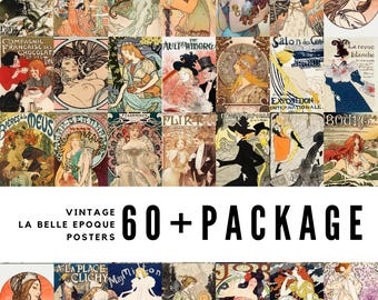 Más de 60 carteles de La Belle Epoque: Descarga digital de arte vintage