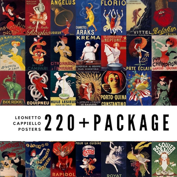 220+ Vintage Leonetto Cappiello Posters: High-resolution Digital