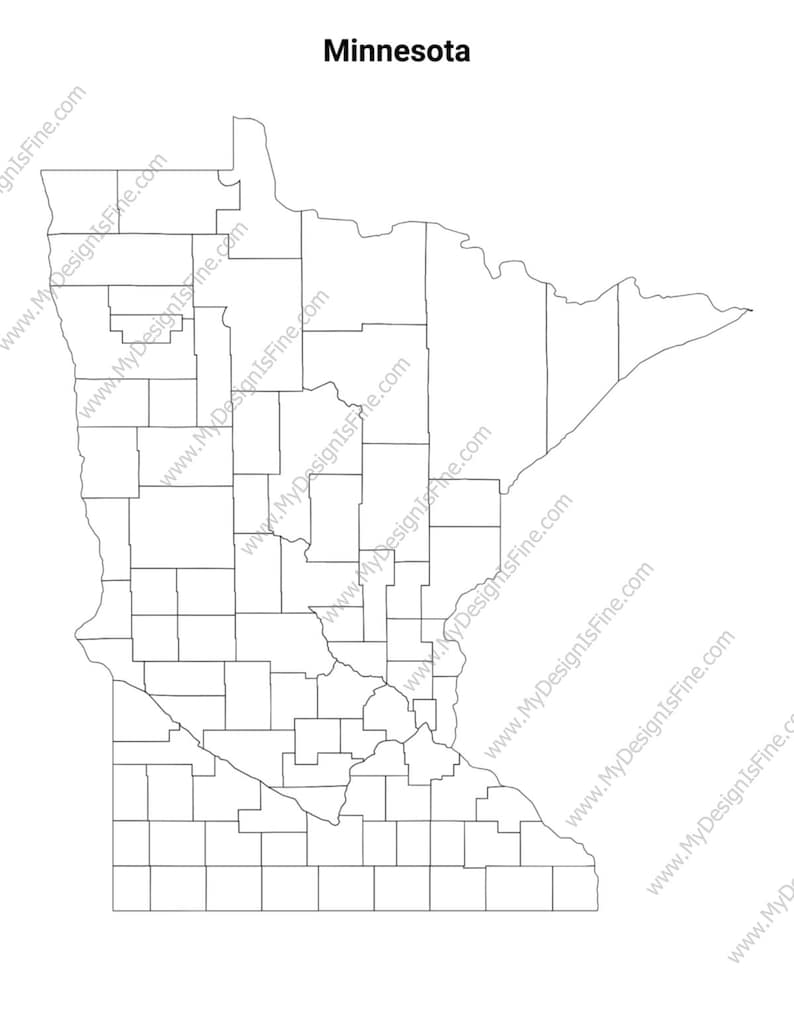 Printable Minnesota Maps / State Outline and Labeled Geography Sheets ...