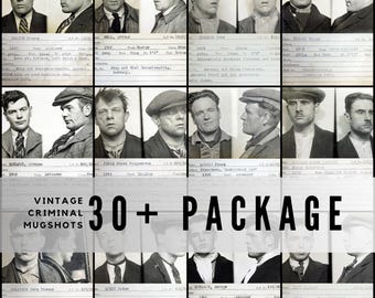 Archiwalne zdjęcia policyjne z lat 30. XX wieku: historia przestępczości w Newcastle (pobieranie cyfrowe, ponad 30)