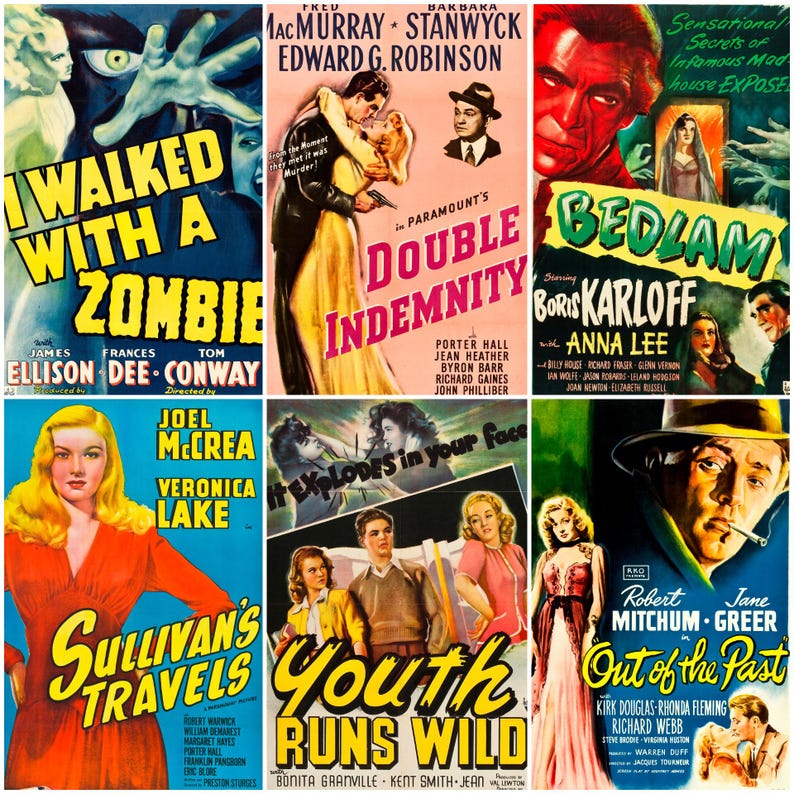 160 vintage movie posters from the 1940s featuring iconic Hollywood stars, film noir classics, and wartime cinema. Includes restored promotional artwork with bold graphics and historic typography. Ideal for collectors, film historians, scrapbookers, and creatives seeking high-quality digital downloads of Golden Age movie advertisements.