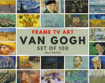 100+ lijst tv-kunstbundel, Vincent van Gogh-schilderijencollectie, Samsung Frame tv-kunst, 4K digitale muurdecoratie downloaden
