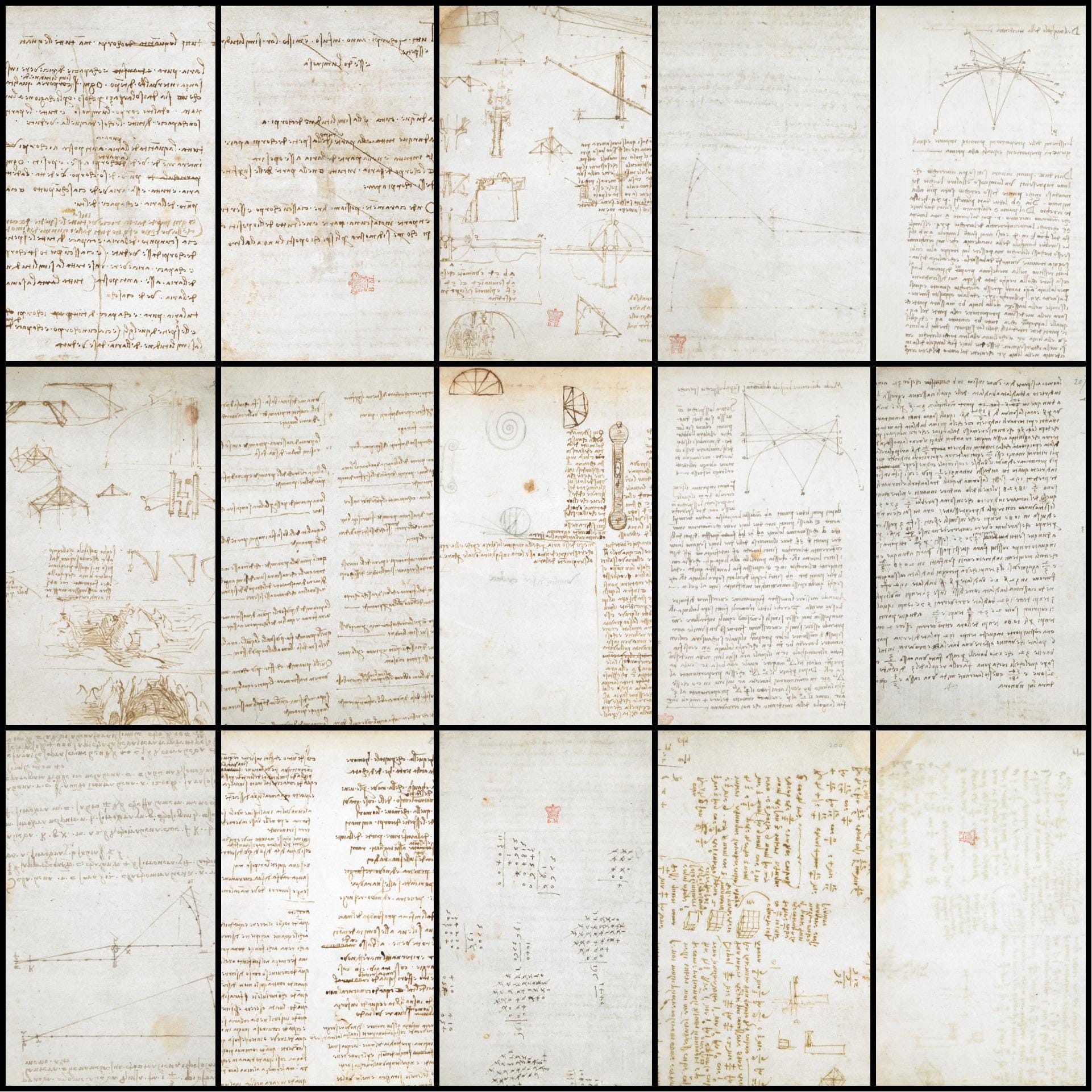 Leonardo Da Vinci Codex Arundel / Complete Renaissance Manuscript ...
