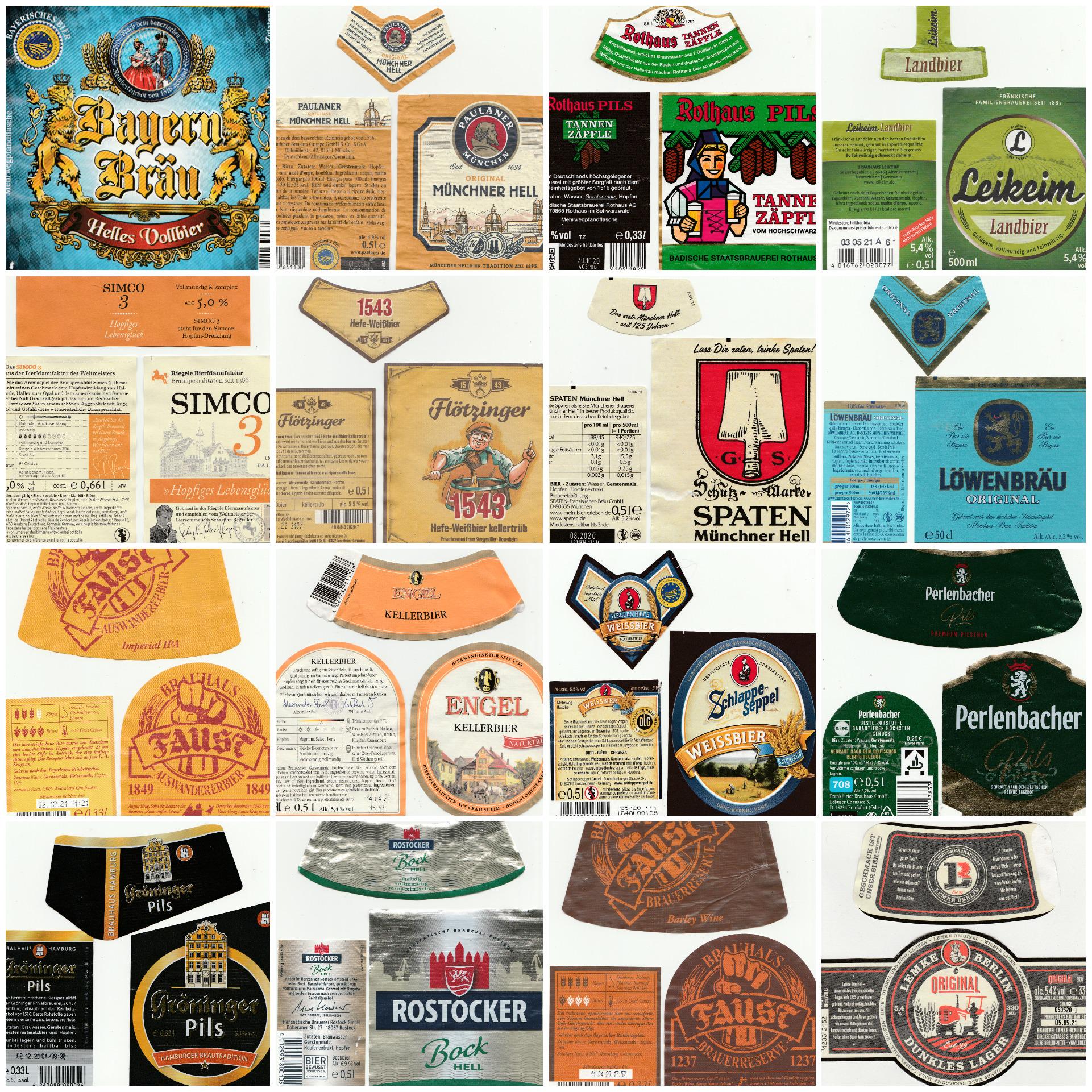 400+ German Beer Labels / Original Brewery Scans in JPG Format / Modern ...