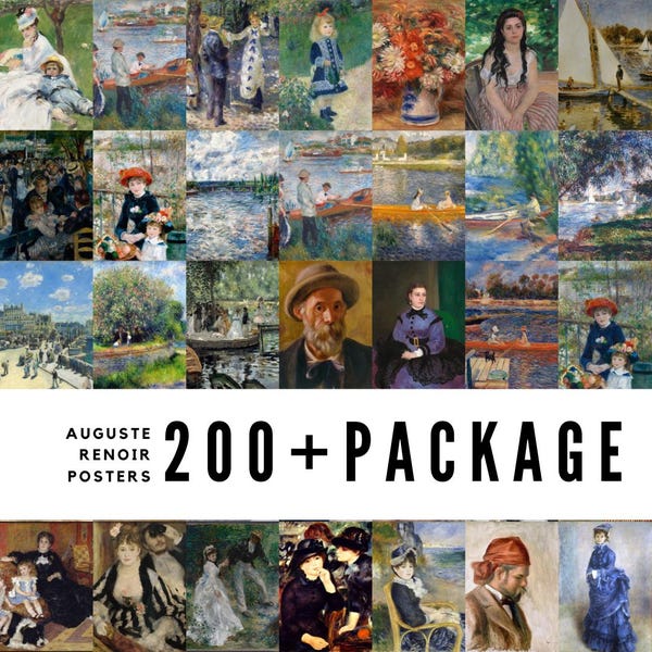 Pierre Auguste Renoir Vintage Print 1997 - Etsy New Zealand