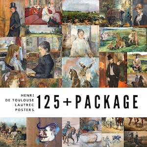 125+ Henri de Toulouse Lautrec Posters / High-Quality Digital Downloads
