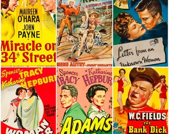 1940年代のヴィンテージ映画ポスター160枚以上 / 初期の映画広告（1940