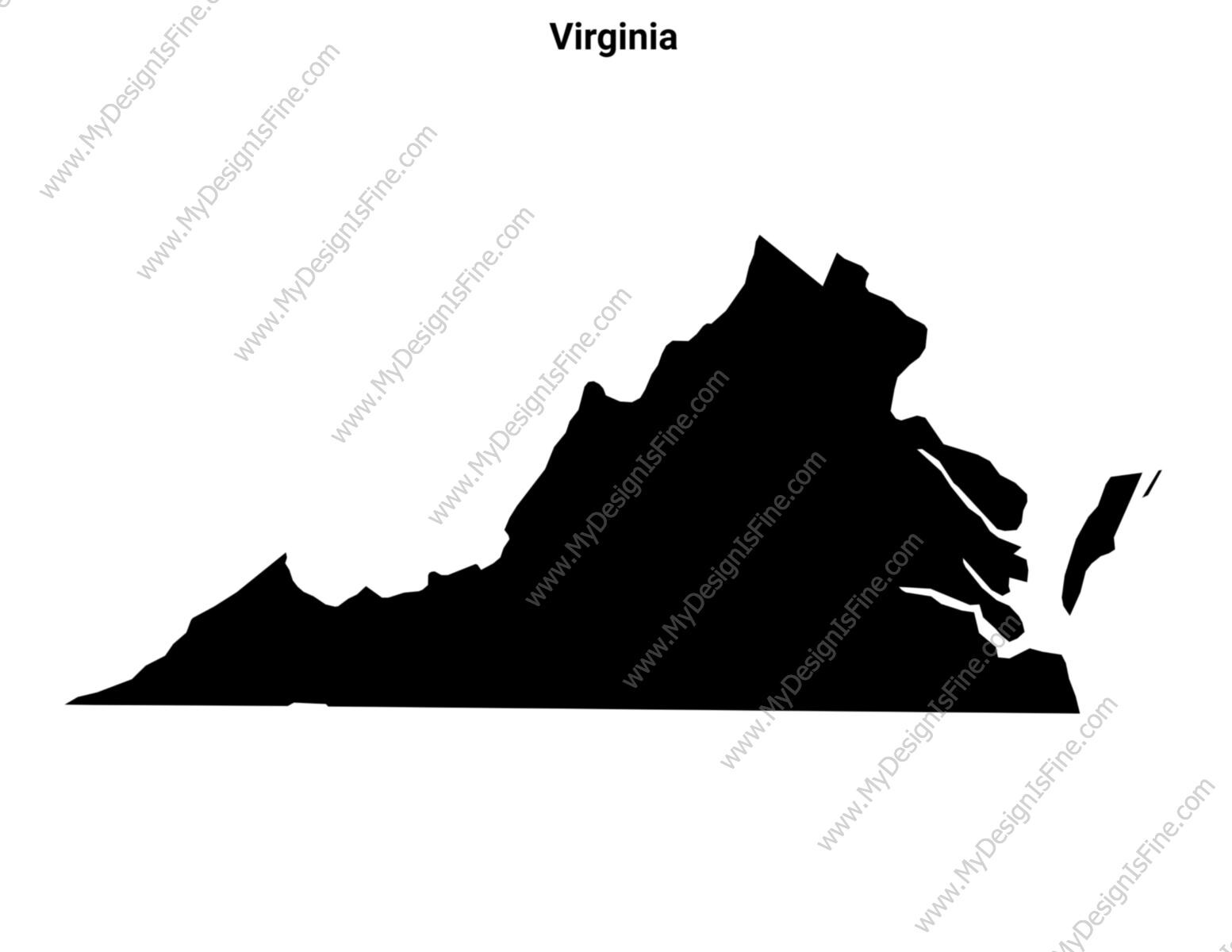 Virginia Map Project Label Printable Virginia Maps / State Outline and Labeled Geography Sheets ...