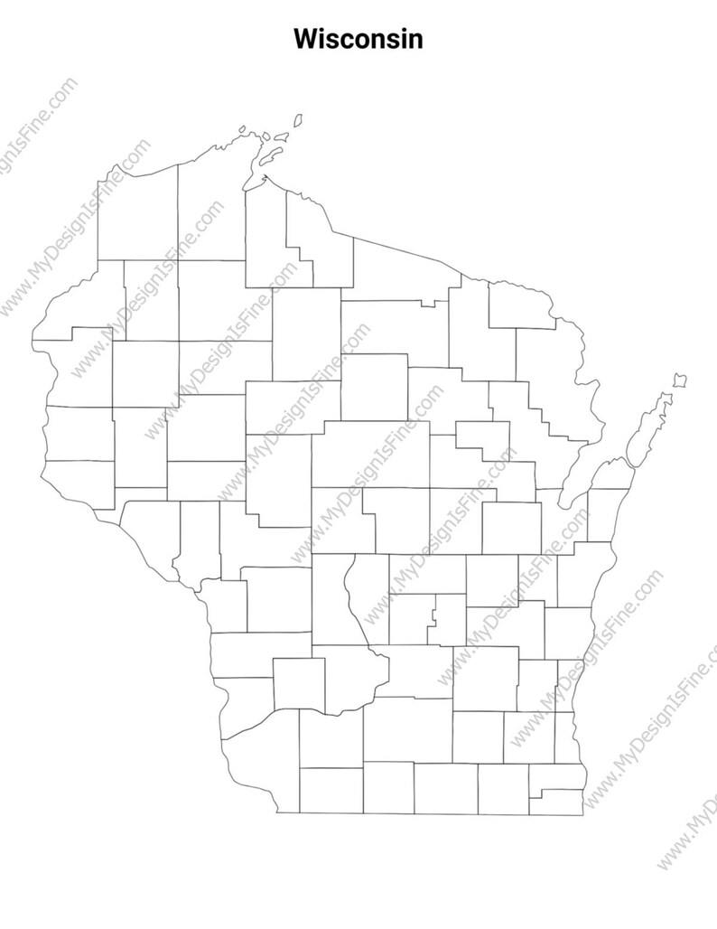 Wisconsin Teplate Printable Wisconsin Maps / State Outline and Labeled Geography Sheets ...