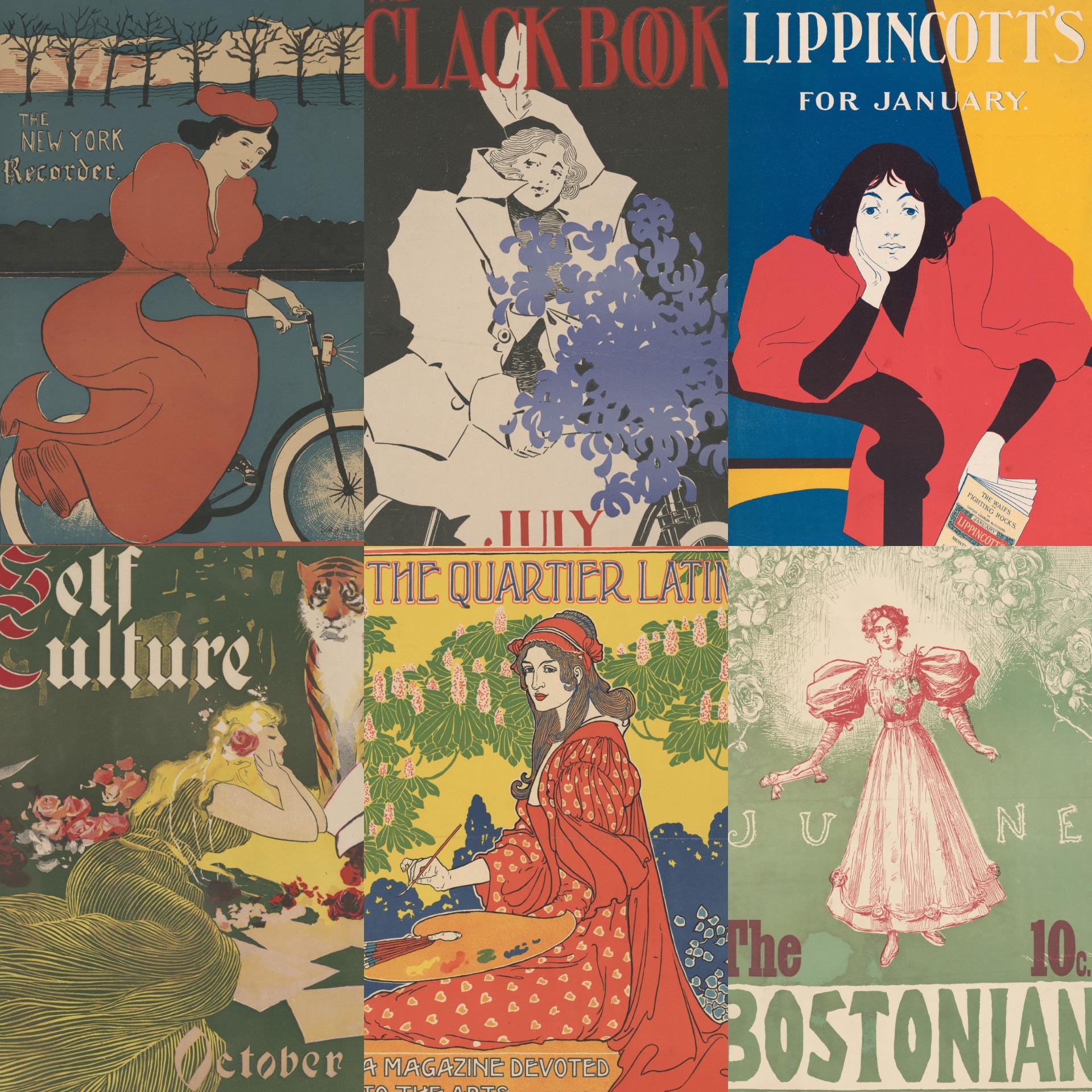 1920年代の雑誌表紙：アールデコ調デジタルコレクション（100点以上の