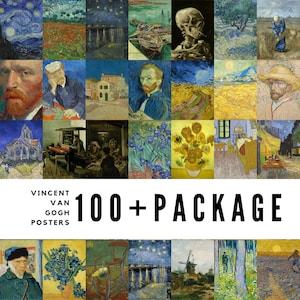 100+ Vincent van Gogh Digital Posters  / Iconic Wall Art Prints & Instant Download Collection / High-Quality Digital Downloads