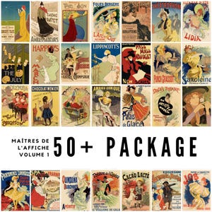 50+ Vintage Posters from Maîtres de l&#39;affiche Volume 1 / High-Quality Digital Downloads
