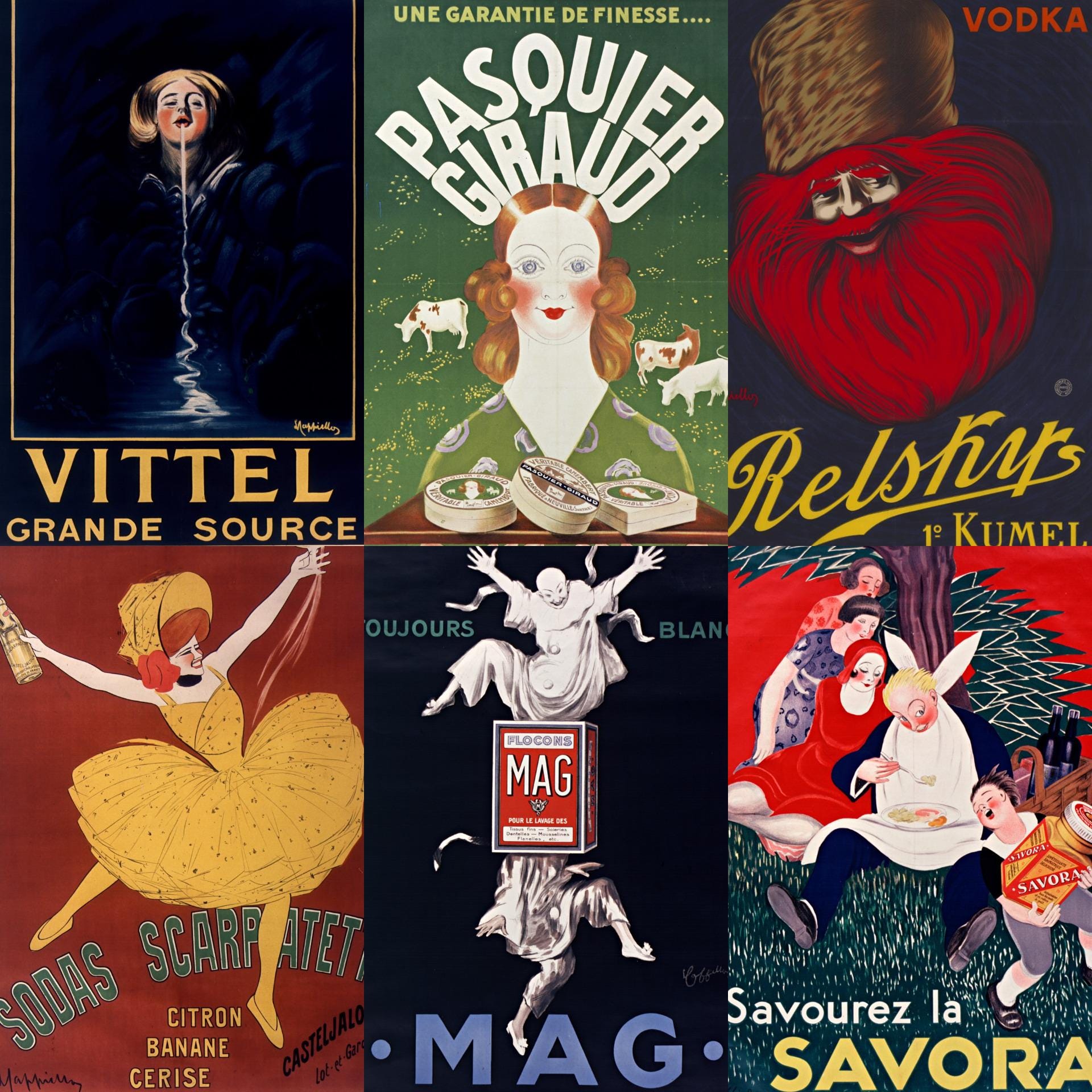 220+ Vintage Leonetto Cappiello Posters: High-resolution Digital