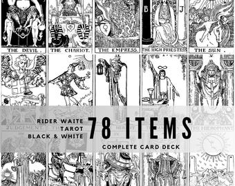 Rider-Waite Tarot Deck: Black and White Edition (Digital Download)