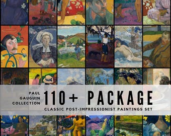 115+ Paul Gauguin Art Prints / Post‑Impressionist & Tahitian Paintings / High‑Resolution JPG Collection