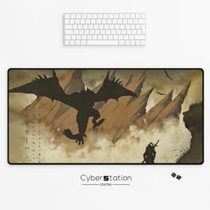 MONSTER HUNTER – Tappetino per mouse da gioco XL | RATHIAN | 80 x 40 o 70 x 35 cm | Idea regalo per giocatori