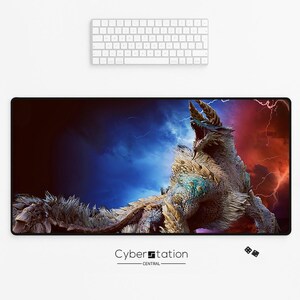 MONSTER HUNTER – Tappetino per mouse da gioco XL | ZINOGRE | 80 x 40 o 70 x 35 cm | Idea regalo