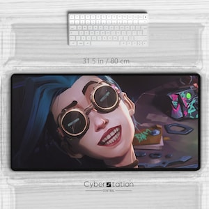 ARCANE – Gaming Desk Mat | JINX |80 x 40 cm / 70 x35 cm| It&#39;s Me |Gamer Gift | xl Mouse Pad  | Pop Art | Riftbound