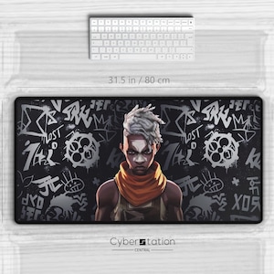 ARCANE – Gaming Mauspad xl | EKKO | 80 x 40 cm / 70 x35 cm | Firelights | Geschenkidee | Graffiti | Riftbound