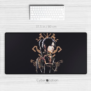 ARCANE – Gaming Desk Mat | CAITLY KIRAMMAN | Vi & Caitlyn - Caiitvi | 80 x 40 cm / 70 x35 cm| Gift Idea | Crest | xl Mouse Pad  | Riftbound