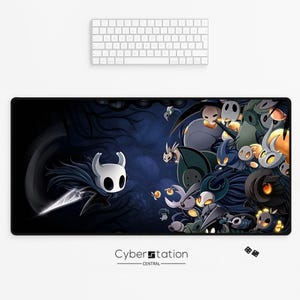 HOLLOW KNIGHT – Mousepad Gamer XL | 80 x 40 cm - 70 x 35 cm | Ideia de Presente | tcg