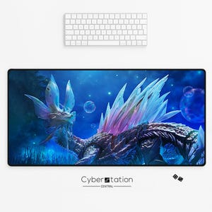 MONSTER HUNTER – Alfombrilla de ratón para gaming XL | MIZUSTUNE | 80 x 40 o 70 x 35 cm | Ideal para regalar a gamers