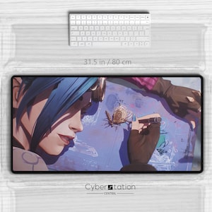 ARCANE – Gaming Desk Mat | JINX |80 x 40 cm / 70 x35 cm|Gamer Gift Idea | xl Mouse Pad  | Riftbound
