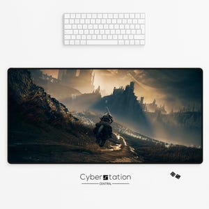 ELDEN RING - Gaming-Schreibtischmatte | TRANISHED| 80 x 40 cm / 70 x 35 cm | Tarnished / Verdorbene– xl Mauspad – Geschenkidee – Merch