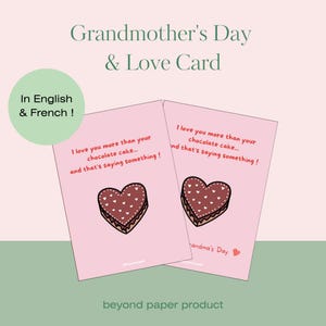 Carte digitale Saint-Valentin, Anniversaire, Fête des Grands-Mères – Humour et amour – Téléchargement immédiat - idée cadeau dernière minute