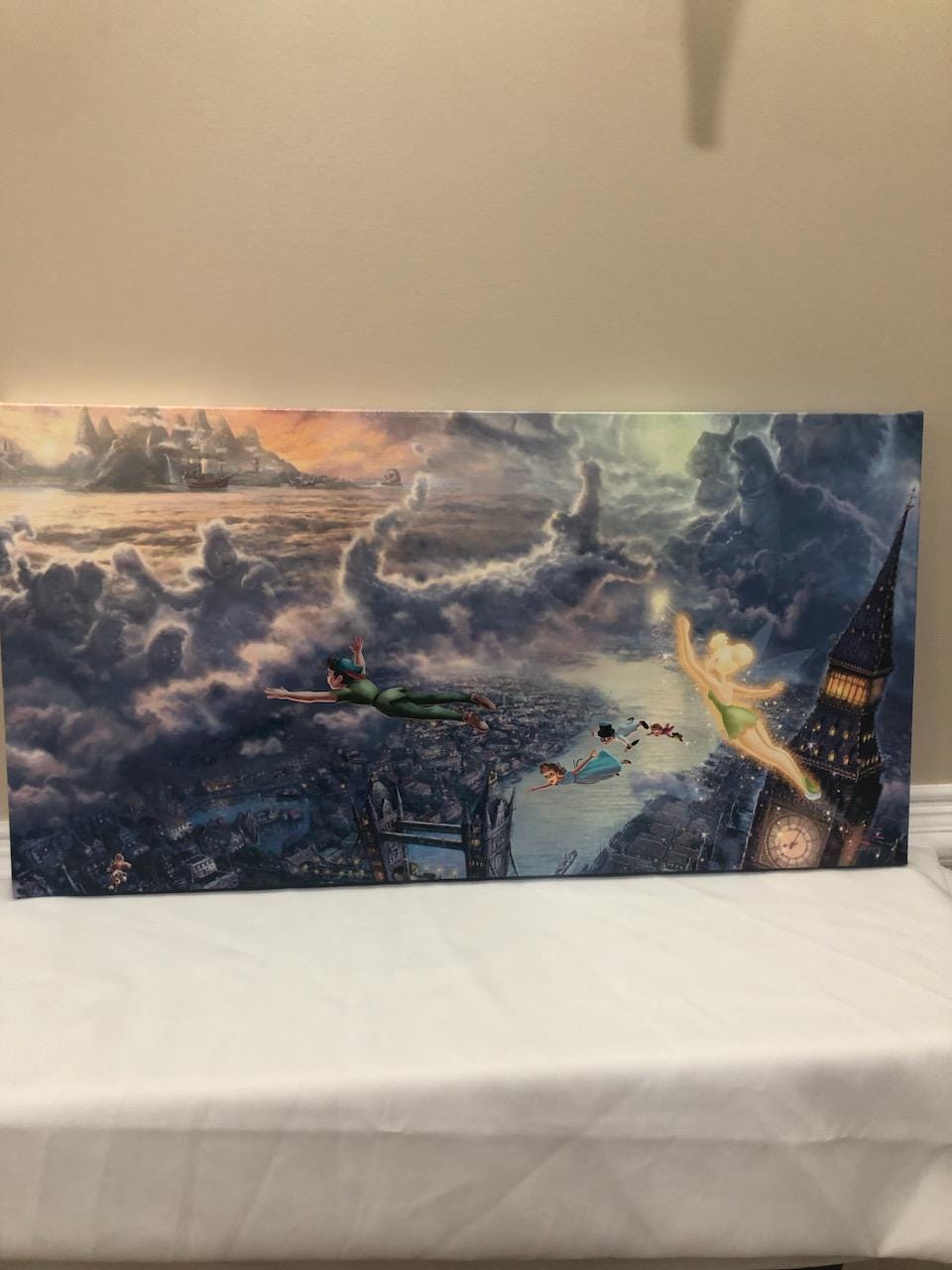 ピーターパン　トーマス・キンケード　キャンバスプリント　60×90 ディズニー絵画 トーマス キンケード ピーターパン/ネバーランド