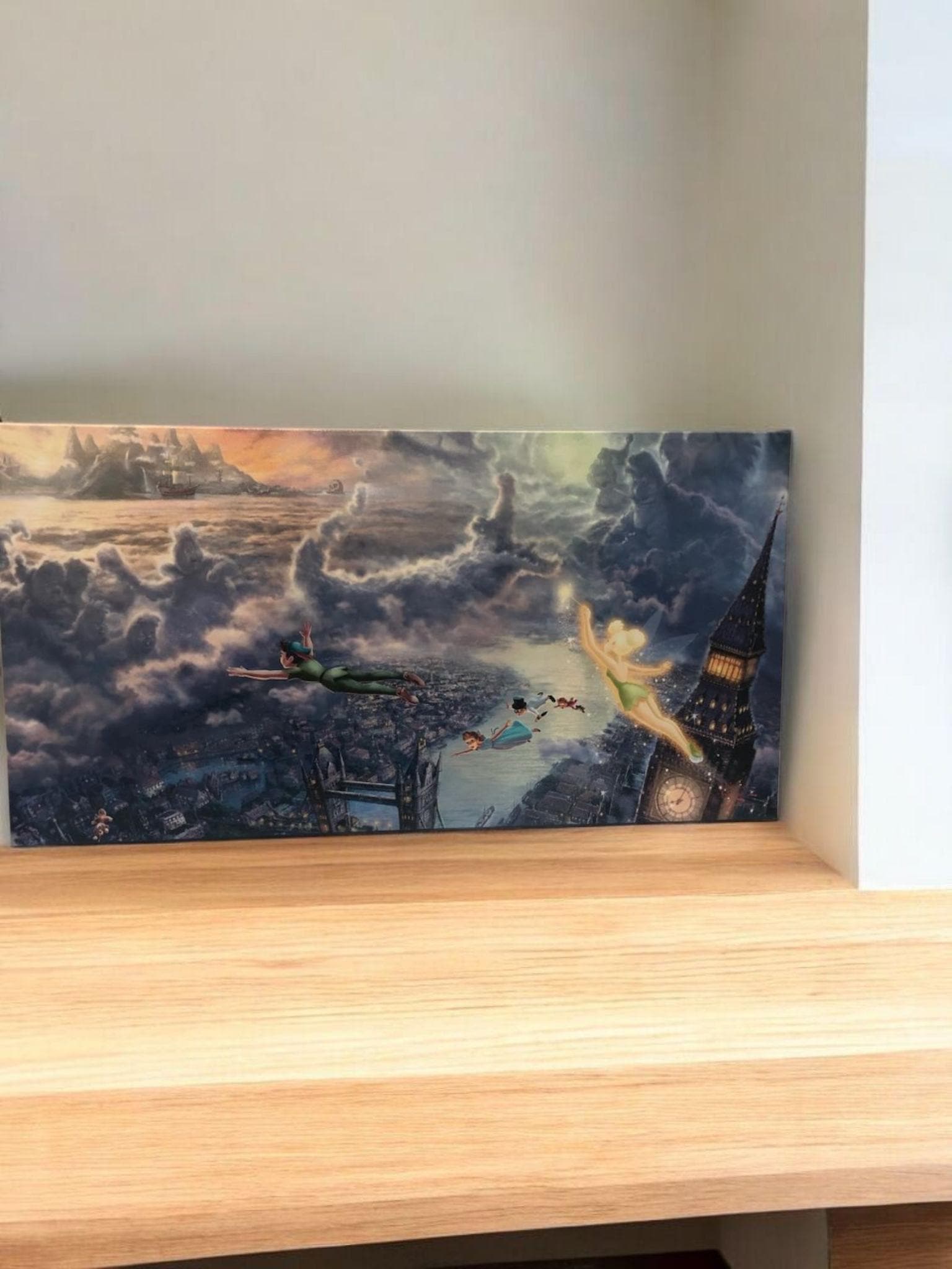 ピーターパン　トーマス・キンケード　キャンバスプリント　60×90 ディズニー絵画 トーマス キンケード ピーターパン/ネバーランド