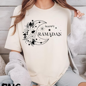 Frohes Ramadan Png, festliche islamische Feier T-Shirt svg, moslemisches Festival, fasten Gebete und Frieden, png