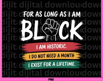 Black History Month PNG | Black Pride Sublimation (Digital Download)