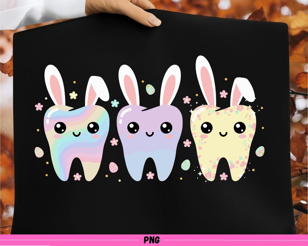 Easter Bunny Teeth PNG – Kawaii Dental Graphic (digital Download) - Etsy