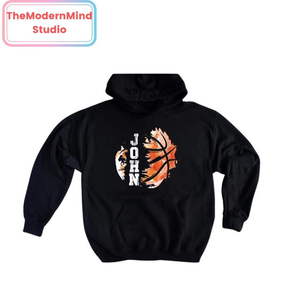 Peckshirt Custom Basketball Hoodie - Print Hoodie - Fleece Hoodie - Y2K Style Hoodie - Personalized Hoodies - Sports Fan Hoodie - Unisex Hoodie