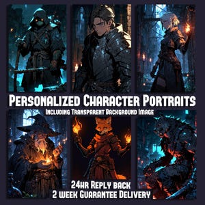 Custom Dnd Fantasy Character Commission, personageportret, Dungeons and Dragons-kunst, RPG-personagekunst, digitale personageillustratie