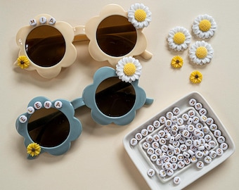 Personalized Daisy Sunglasses: Custom Name, Baby & Kid Sunnies