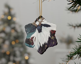Krampus Snowflake Ornament: Whimsigoth Yule Decor