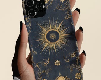 Celestial Spellbook Phone Case: Gothic Necromancy, Dark Academia