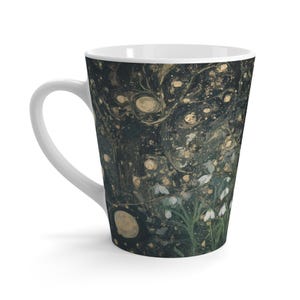 Snowdrop Snowy Owl Latte Mug: 12oz Ceramic Mug image 3