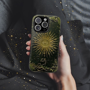 Sunroot & Moss Spellbook Phone Case | Green Witch Goblincore Grimoire Aesthetic | Magical Forest Tome for iPhone, Samsung, Pixel