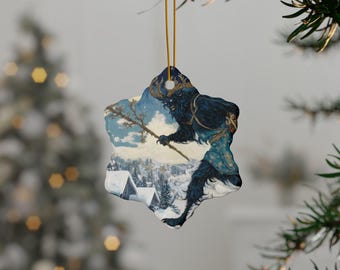 Decorazione a forma di fiocco di neve Krampus: decorazione Yule Whimsigoth